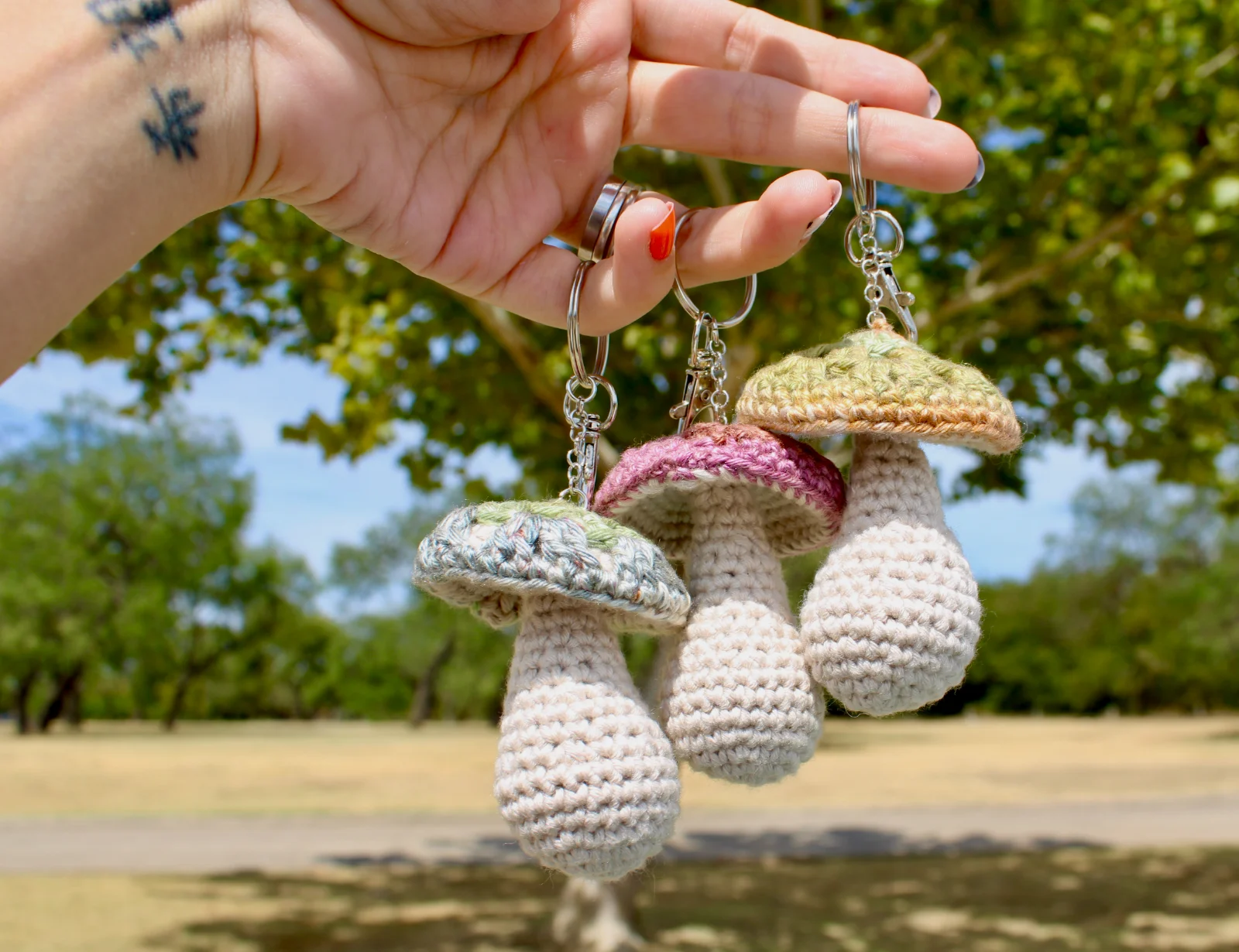 Mushroom Keychains
