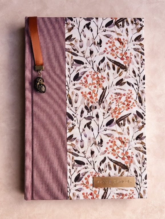 Fall Botanical Lined Journal | Lilac Chambray (5.75”x8.75”)