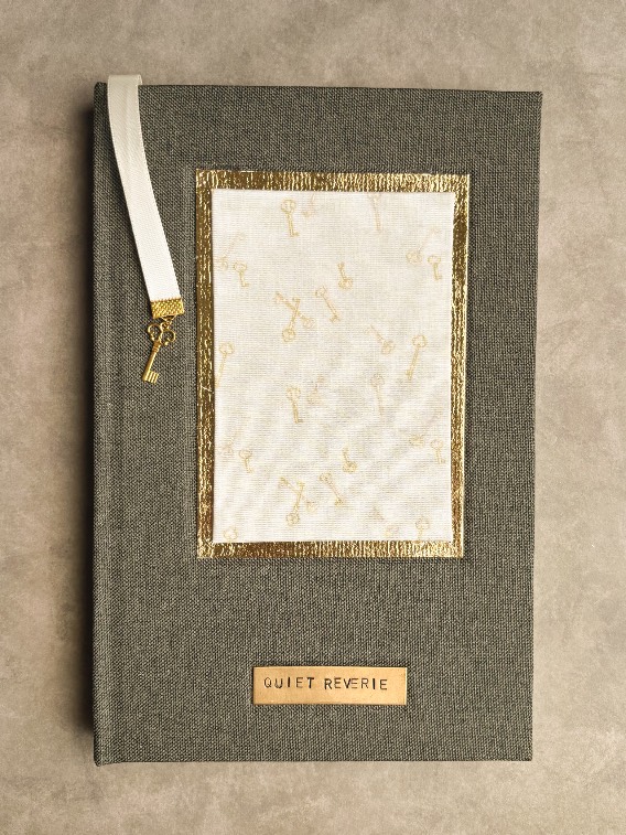 Key To Reverie Lined Journal | Forest Green Linen (5.75”x8.75”)